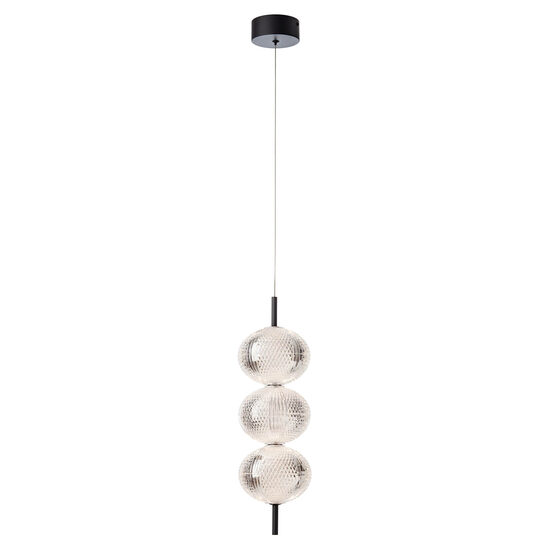 Lustra LED moderna negru mat 20W/1921lm/3000K, Ventura 01-4025 Smarter