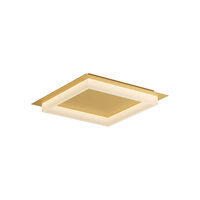 Plafoniera LED moderna auriu mat 40W/2160lm 3000K/4000K/6500K, Perimetro 05-978 Smarter
