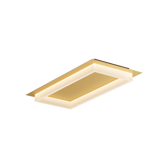 Plafoniera LED moderna auriu mat 40W/2160lm 3000K/4000K/6500K, Perimetro 05-981 Smarter
