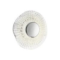 Aplica LED moderna crom abajur sticla lucrata manual 6W/360lm/3000K, Reef 05-968 Smarter