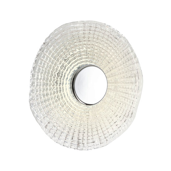 Aplica LED moderna crom abajur sticla lucrata manual 6W/420lm/3000K, Reef 05-970 Smarter