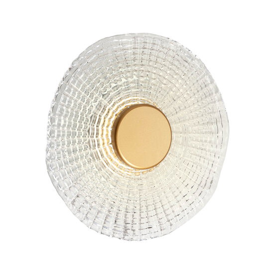 Aplica LED moderna aurie abajur sticla lucrata manual 6W/420lm/3000K, Reef 05-969 Smarter