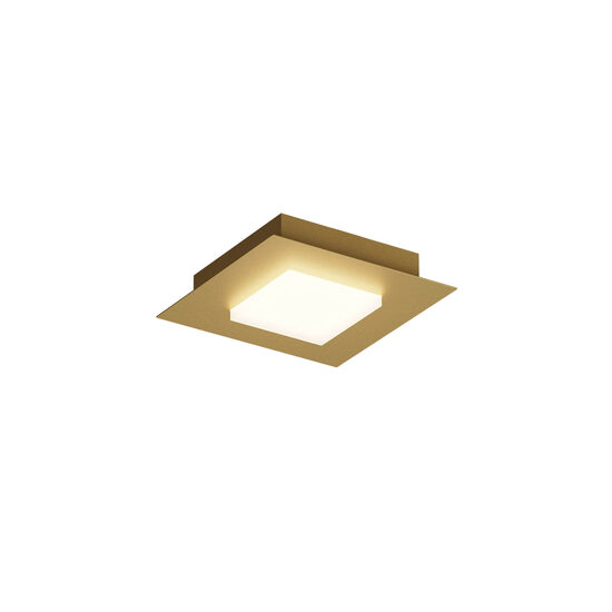 Plafoniera LED moderna auriu mat 16W/986lm 3000K/4000K/6500K, Tatami 05-987 Smarter
