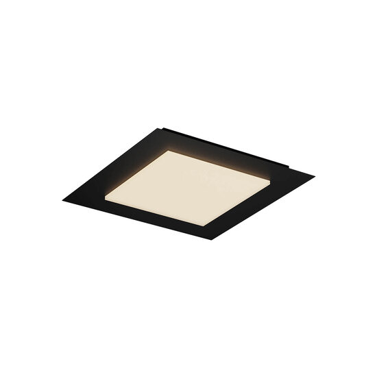 Plafoniera LED moderna negru mat 40W/2520lm 3000K/4000K/6500K, Tatami 05-997 Smarter