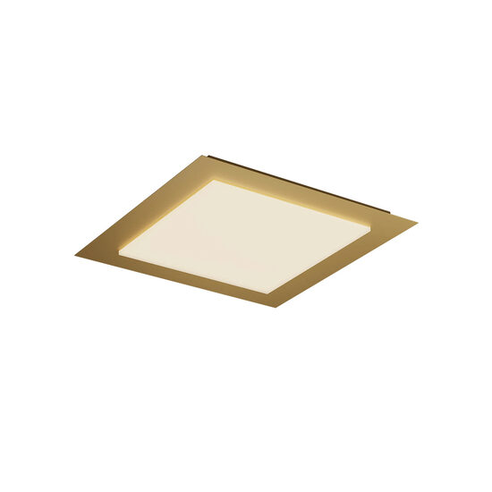 Plafoniera LED moderna auriu mat 50W/3850lm 3000K/4000K/6500K, Tatami 05-1002 Smarter