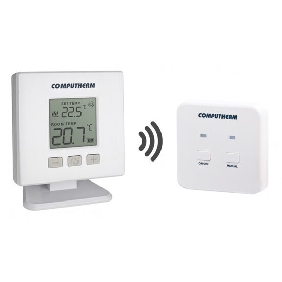 Termostat de ambient digital cu radiofrecventa fara fir (wireless) neprogramabil, Computherm, THERMQ32RF