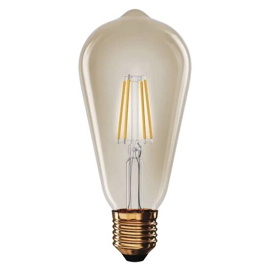 Bec LED Vintage ST64, E27, lumina calda 2200K, 4.5W, 420lm, 25000 h functionare, garantie 3 ani, Emos Z57032