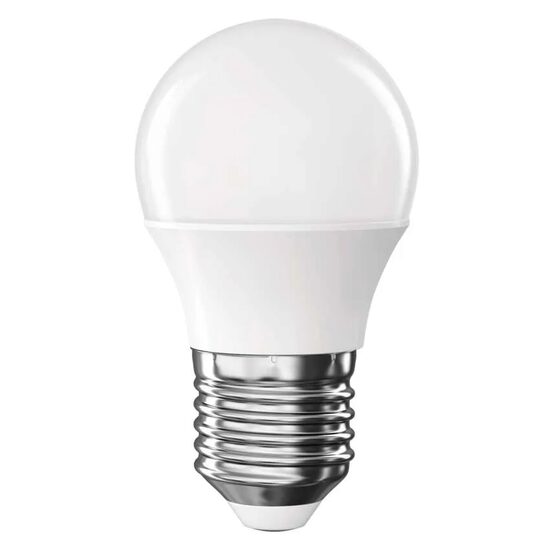Bec LED miniglob, E27, lumina calda 3000K, 5.5W, 470lm, 20000 h functionare, garantie 2 ani, Emos ZL6F22
