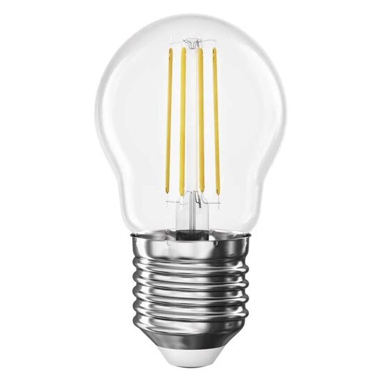 Bec LED filament miniglob, E27, lumina calda 2700K, 3.4W, 470lm, 25000 h functionare, garantie 3 ani, Emos ZF6D22
