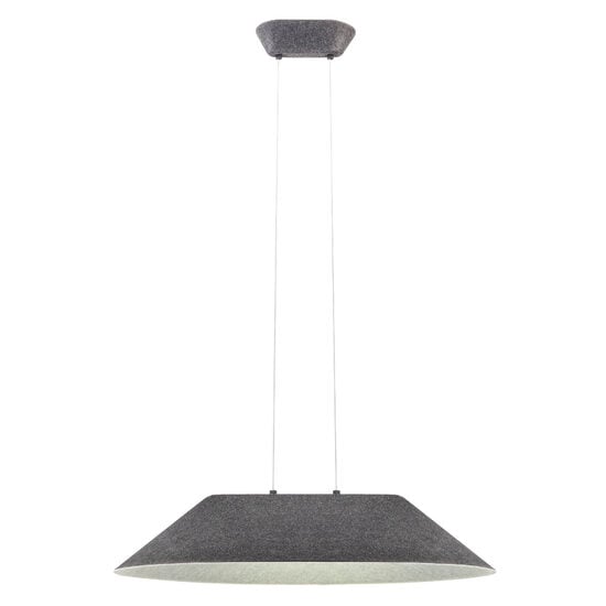 Lustra moderna Akira gri fonoabsorbanta LED 12W/1398lm/2700K, 01-4102 Redo