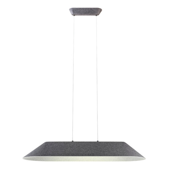 Lustra moderna Akira gri fonoabsorbanta LED 23.5W/2848lm/3000K, 01-3530 Redo