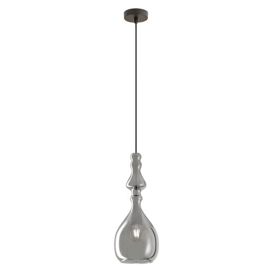 Lustra moderna Ambix fumurie abajur sticla 1xE27/40W, 01-2938 Redo