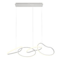 Lustra moderna Bias alba dimm. LED 90W/11973lm 3000K/4500K/6500K, 01-3388 Redo