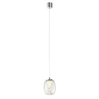 Lustra moderna Drop cromata sticla transparenta LED 6W/660lm/3000K, 01-3925 Redo