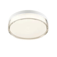 Aplica/Plafoniera moderna baie IP54 Frisbi alba LED 12W/3000K/4000K, 01-3731 Redo