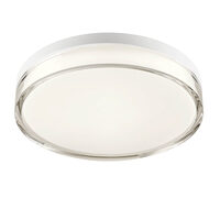 Aplica/Plafoniera moderna baie IP54 Frisbi alba LED 18W/3000K/4000K, 01-3732 Redo
