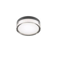 Aplica/Plafoniera moderna baie IP54 Frisbi neagra LED 8W/812lm/3000K, 01-3734 Redo