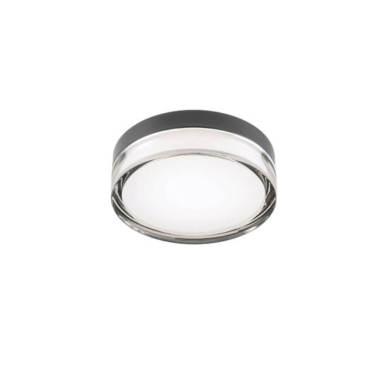 Aplica/Plafoniera moderna baie IP54 Frisbi neagra LED 8W/812lm/3000K, 01-3734 Redo