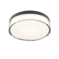 Aplica/Plafoniera moderna baie IP54 Frisbi neagra LED 12W/3000K/4000K, 01-3735 Redo