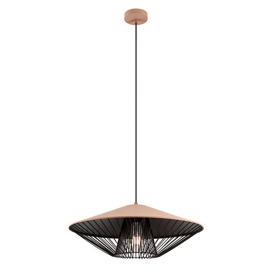 Lustra moderna Grill cafenie grilaj decorativ metalic 1xE27/42W, 01-3009 Redo