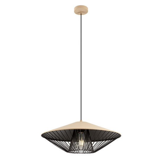 Lustra moderna Grill bej grilaj decorativ metalic 1xE27/42W, 01-3011 Redo