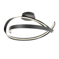 Plafoniera moderna Impuls neagra LED 34W/3740lm/3000K, 01-3614 Redo