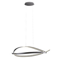 Lustra moderna Impuls neagra dimmabila LED 38W/4180lm/3000K, 01-3617 Redo