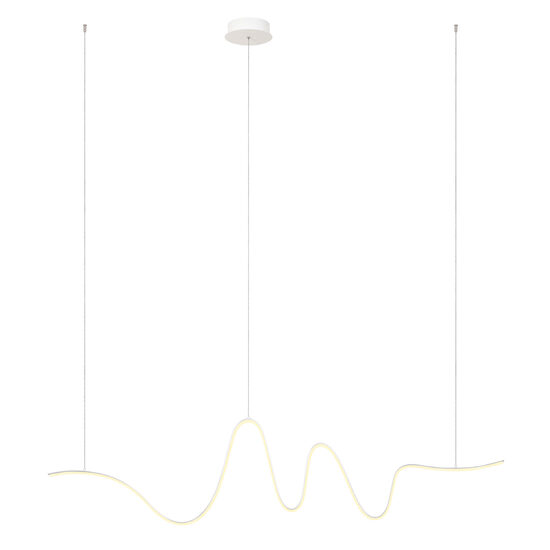 Lustra moderna Impuls alba dimmabila LED 34W/3740lm/3000K, 01-3618 Redo