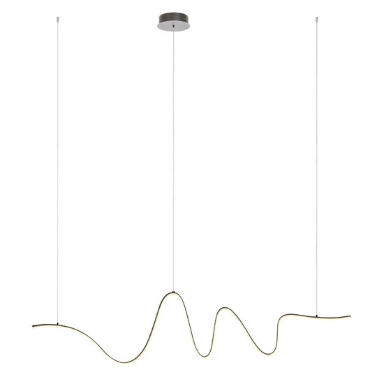 Lustra moderna Impuls neagra dimmabila LED 34W/3740lm/3000K, 01-3620 Redo