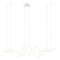 Lustra moderna Impuls alba dimmabila LED 68W/7480lm/3000K, 01-3621 Redo