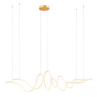 Lustra moderna Impuls aurie dimmabila LED 68W/7480lm/3000K, 01-3622 Redo