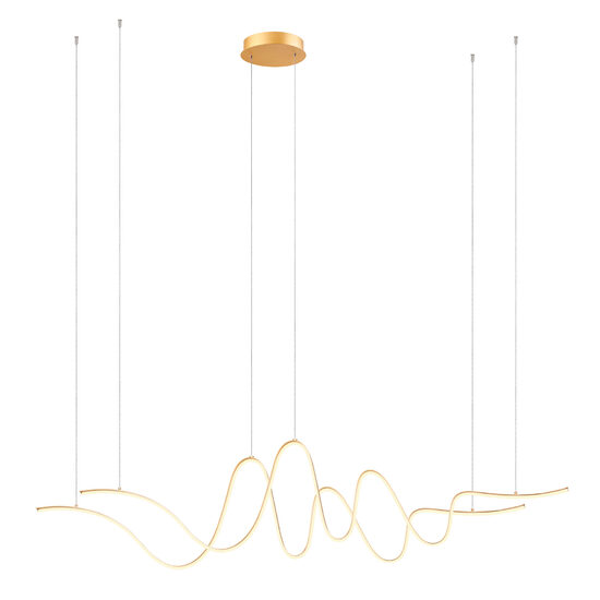 Lustra moderna Impuls aurie dimmabila LED 68W/7480lm/3000K, 01-3622 Redo