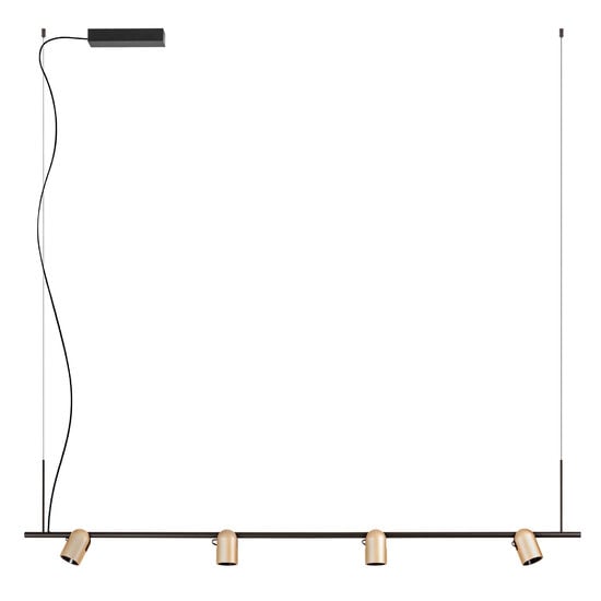 Lustra moderna cu spoturi cafenie LED 25W/2484lm/30000K, Kobe 01-3672 Redo