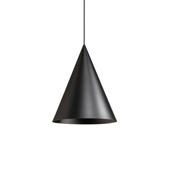 Lustra moderna conica negru mat 1xE27, Konos 01-3025 Redo