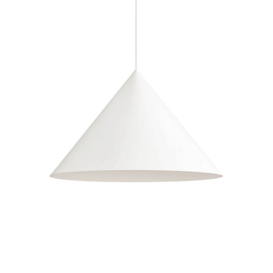 Lustra moderna conica alb mat 1xE27, Konos 01-3026 Redo