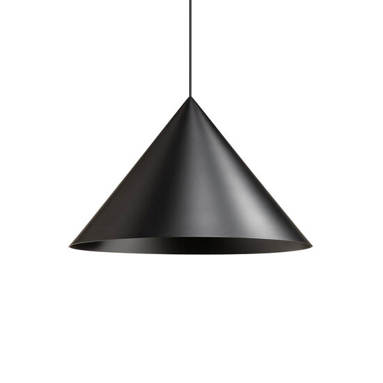 Lustra moderna conica negru mat 1xE27, Konos 01-3029 Redo