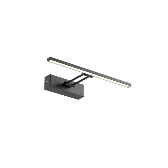 Aplica/lampa de tablou moderna negru mat LED 8W/859lm/3000K, Linear 01-3461 Redo