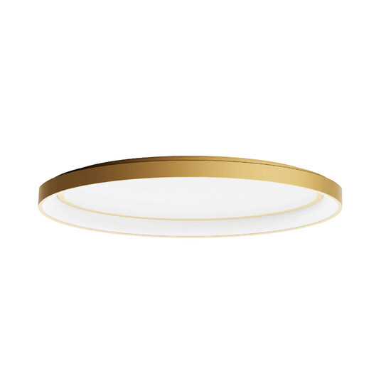 Plafoniera moderna ovala finisata auriu mat LED 60W/3000-4000K, Nobu 01-3807 Redo
