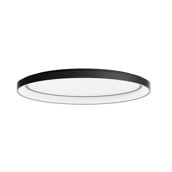 Plafoniera moderna ovala finisata negru mat LED 60W/3000-4000K, Nobu 01-3808 Redo