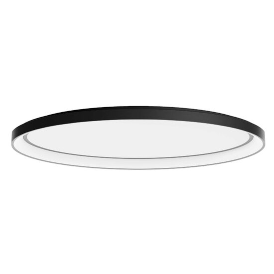 Plafoniera moderna ovala finisata negru mat LED 80W/3000-4000K, Nobu 01-3811 Redo