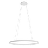 Lustra moderna ovala 100x70 cm alb mat LED 80W/3000-4000K, Nobu 01-3815 Redo