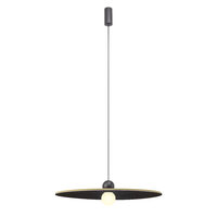 Lustra fonoabsorbanta verde masliniu/negru LED 7W/2700K -3000K, Nuwa 01-3534 Redo