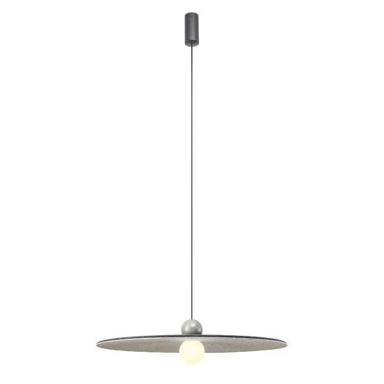 Lustra fonoabsorbanta gri inchis/gri LED 7W/621lm/3000K, Nuwa 01-3535 Redo