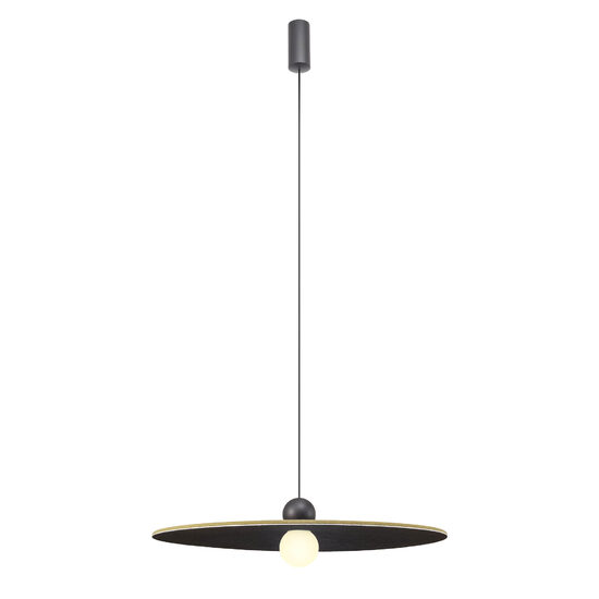 Lustra fonoabsorbanta verde masliniu/negru LED 7W/570lm/2700K, Nuwa 01-4109 Redo