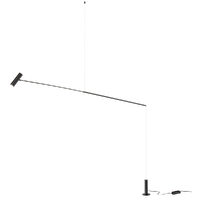 Lampadar negru mat intrerupator picior LED 12W/1179lm/3000K, Picas 01-2695 Redo