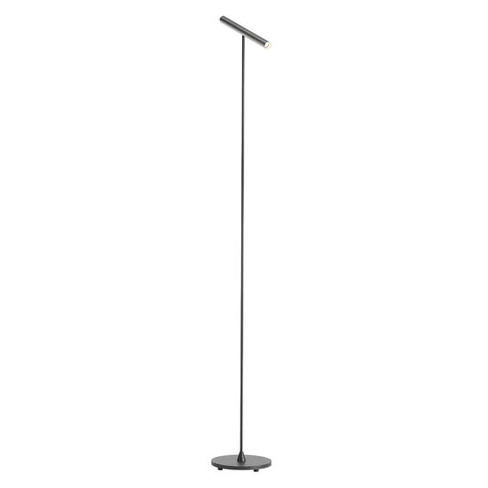 Lampadar modern negru mat/nichel mat LED 8.3W/725lm/3000K, Praxi 01-3720 Redo