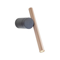 Aplica/spot negru mat/cafea argintie LED 8.3W/805lm/3000K, Praxi 01-3981 Redo