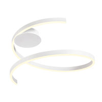 Plafoniera moderna robusta alb mat LED 38W/3000K-4000K-6000K, Scroll 01-4010 Redo