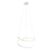 Lustra moderna alb mat LED 38W/3000K-4000K-6000K, Scroll 01-4013 Redo