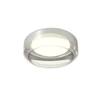 Plafoniera moderna 2 dispersoare sticla LED 24W/3000K-4000K, Solera 01-3589 Redo